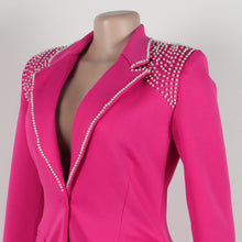 CM.YAYA Fashion Pearl Splicing Women's Set Long Sleeve Blazer and Wide Leg Pants Suit 2024 Winter OL Fall Two 2 Piece Set Outfit