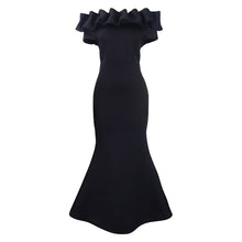 Elegant Women Long Evening Dresses Ruched Off Shoulder Slim Bodycon Mermiad White Dress Formal Party Wedding Guest Gown