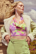 Rose Petal Cowl Neck Top