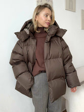 Women's Winter Cotton Loose Puffer Padded Solid Parkas Coat Female