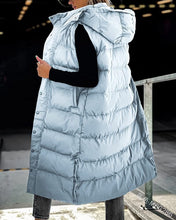 Women's Oversize Waistcoat Winter Hooded Quilted Vest