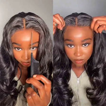 Super Double Drawn 250% Density Loose Wave 13X6 HD Transparent Lace Frontal Glueless Wig Preplucked Human Hair Ready To Go