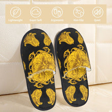 Custom Queen Of Absolutely Everything Gold Baroque Soft Memory Foam House Slippers Women Comfy Warm Anti-skid Sole Slipper