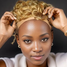 Brazilian Human Hair Short Afro Curly Pixie Cut Wig