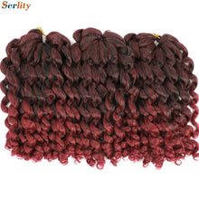 3 Packs Wand Curl Jamaican Bounce Crochet Hair 8inch T Purple 27 30 350 Bug Ombre Blonde Synthetic Jumpy Wand Curly Hair 60Roots