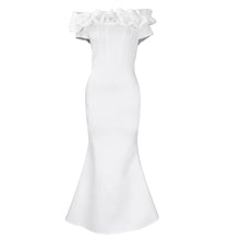 Plus Size Summer Sleeveless Dress Women Ruffle Pleated Off Shoulder Elegant Modis Ladies Dresses Slim Bodycon Ruffle Woman Dress