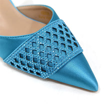 Women's Italian Party Shoes and Bag Set With Elegant Diamond Butterfly