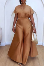 African Fashion 2024 New in Women Two 2 Piece Sets Outfit Soft Satin Lace Up Top and Wide Leg Pants Set Matching Set