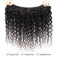 Water Wave Human Hair Bundles Curly Deep Wave 3 Bundles  Brazilian Natural Black Human Hair Remy Hair 100% Human Hair Natural