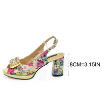 Italian Shoes and Bags Matching Set with Rhinestone Wedding Shoes for Women Bride Luxury Full Rhinestone Party Pumps for Ladies