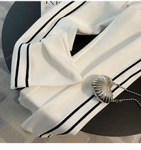 Spring and Autumn High End Casual Sports Set Women's Western V-neck Top Wide Leg Pants Two Piece Setj Uicy Corture Tracksuit