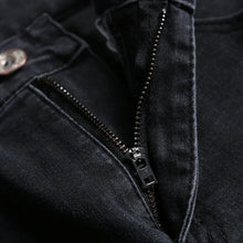 2025 New Fashion Street Style Ripped Skinny Jeans Men Vintage wash Solid Denim Trouser Mens Casual Slim fit pencil denim Pants