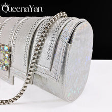 Nigeria Elegant Noble Party Wedding Shoes And Bag Pointed Toe Decorated With Rhinestone Women's Heel Shoes