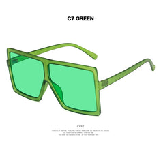 2022 Square Women Sun Glasses Female Eyewear Eyeglasses Plastic Frame UV400 Shade Fashion Driving New Oversized Sunglasses