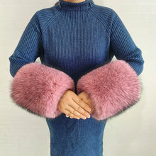 Women's Warm Fluffy Shawl Fashionable Artificial Fluffy Collar Scarve