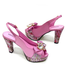 Nigerian Women Heel Party Shoes and Bag Set Royal Blue Colour Rhinestone Handbag Italian Design Wedding INS 2024