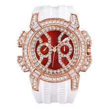MISSFOX New Red Quartz Watch For Men Luxury Hip Hop Streetwear Clock Waterproof watches AAA Quartz Men's Wristwatches