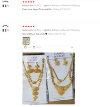 Dubai Necklace Earrings For Women Wedding 24k Gold Plated African Jwellery Bridesmaid Party Gift  Bridal Dubai Jewelry Sets