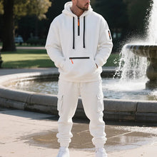 Men's 2 Piece Long Sleeve Athletic Full Zip Jogging Sweatsuits