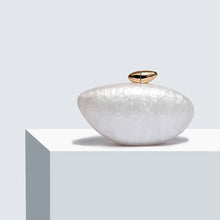 2025 New Designer Evening Bag for Women - Trendy Acrylic Clutch Purse with Chain, Elegant Ellipse Shoulder Bag for Party Wedding