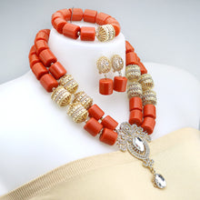 2024 Latest Resin Jewelry Sets Luxury French African Nigerian Wedding Bridal Party Beads 2024 Resin Jewelry sets