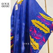 Royal Blue High Quality African Bazin Riche Boubou Dress For Women Nigerian Wedding Party Gown Long Robe Baisn Sewn Dress