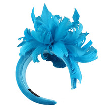 Fashion New Wedding Bride Headband Headwear Fancy Feather Hair Band Millinery Hair Accessories With Peals Decor Hair Accessories