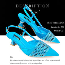 Nigeria Fashion Rhinestone-encrusted Ladies Party Shoes And Special bag High Heels And Dual Purpose Mini Bag Women's Shoes