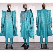 Elegant African Dresses for Women Traditional Bazin Embroidery Wedding Party Dresses Dashiki African Couples Matching Clothes