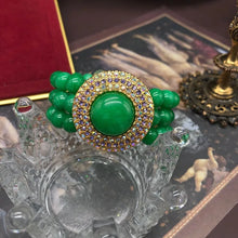 Natural grandmother green strawberry crystal beads rhinestone necklace earrings bracelet luxury exquisite women wedding jewelry