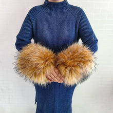 Women's Warm Fluffy Shawl Fashionable Artificial Fluffy Collar Scarve