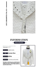 2025 Wedding Men Suits Tuxedos New Modern Crystal Suit Peaked Lapel Single Breasted Sparkly Diamond Men's Blazers Men Suits