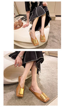 Baotou Slippers Women Wear 2024 New Korean Version of Lazy Metal Buckle Sandals Slip-on Sandals
