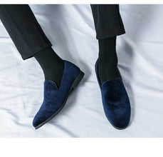 Men's Suede slip-on loafers