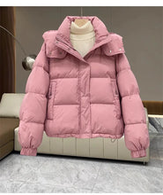 Autumn Winter New Women's Parkas Down Cotton Jacket Hooded Padded Parkas Jackets Warm Thick Coats Female Outerwear Streetwear