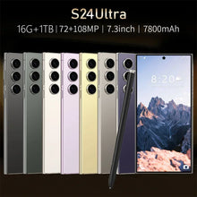 New S24 Ultra Original Smartphone 7.3HD 5G Snapdragon 8 Gen 3 Cellphones 7800mAh Mobile Phones Face Unlocked Cell Phone Android