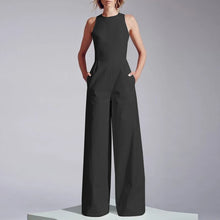 ZANZEA Casual 2023 Summer Playsuit Wide Leg Pant Women Long Rompers Sleeveless Waisted Overalls Office Lady Elegant Jumpsuits