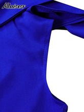 Mlaiscsr Blue Summer African Dresses for Women Clothing Ruffles Wrap Hip O Neck Short Sleeve Pencil Dress Evening Clubwear 2025