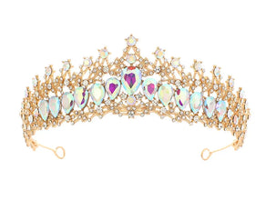 Fashion Gold Silver Color Crystal Rhinestone Tiara And Crowns For Princess Women Diadems Bridal Wedding Hair Accessories