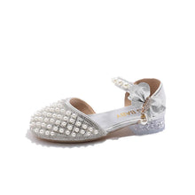 Girls Sandals Fashion Summer New Sequin Princess Shoes Bow Children's Sandals Non-slip Kids Performance Shoes J281
