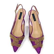 Venus Chan Black Hollow Design With Pointed Shoes And Fashion Three-Dimensional Bag Cozy Rhinestones Are Suitable For Parties