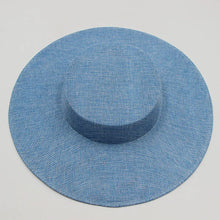 Ladies Fascinators Millinery Hat Base Party Wedding Fake Sinamay Hat Wide Brim DIY Kentucky Derby Headpiece Hair Accessories