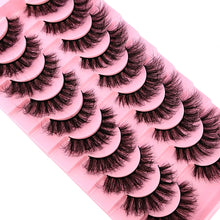 New 10 Pairs 3D Faux Mink Lashes Faux Mink Fluffy Lashes Soft Full Thick Wispy Eyelash Dramatic False Eyelashes Makeup Tools
