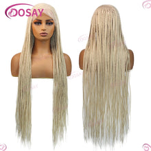 Synthetic Box Side Part Braided Wigs For Black Women Cornrow Braids Lace Wigs Full Lace Front Wig Braid African Hair Braided Wig