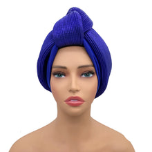 Fashion Women's Turban Cap Glitter Knoted Head Wraps African Auto Gele Nigeria Wedding Headtie Party Headwear Muslim Hat