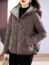 Winter Women Outerwear Hooded Cotton Parkas