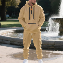 Men's 2 Piece Long Sleeve Athletic Full Zip Jogging Sweatsuits