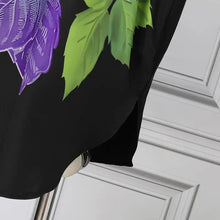 Plus Size 5XL VONDA Women Bohemian Sundress 2025 Autumn Floral Printed Elegant Midi Dress 3/4 Bat Sleeve Casual Loose Retro Robe