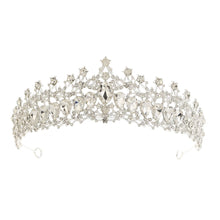 Fashion Gold Silver Color Crystal Rhinestone Tiara And Crowns For Princess Women Diadems Bridal Wedding Hair Accessories