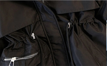 Women's Winter Fashionable Hooded Drawstring Padded Jackets